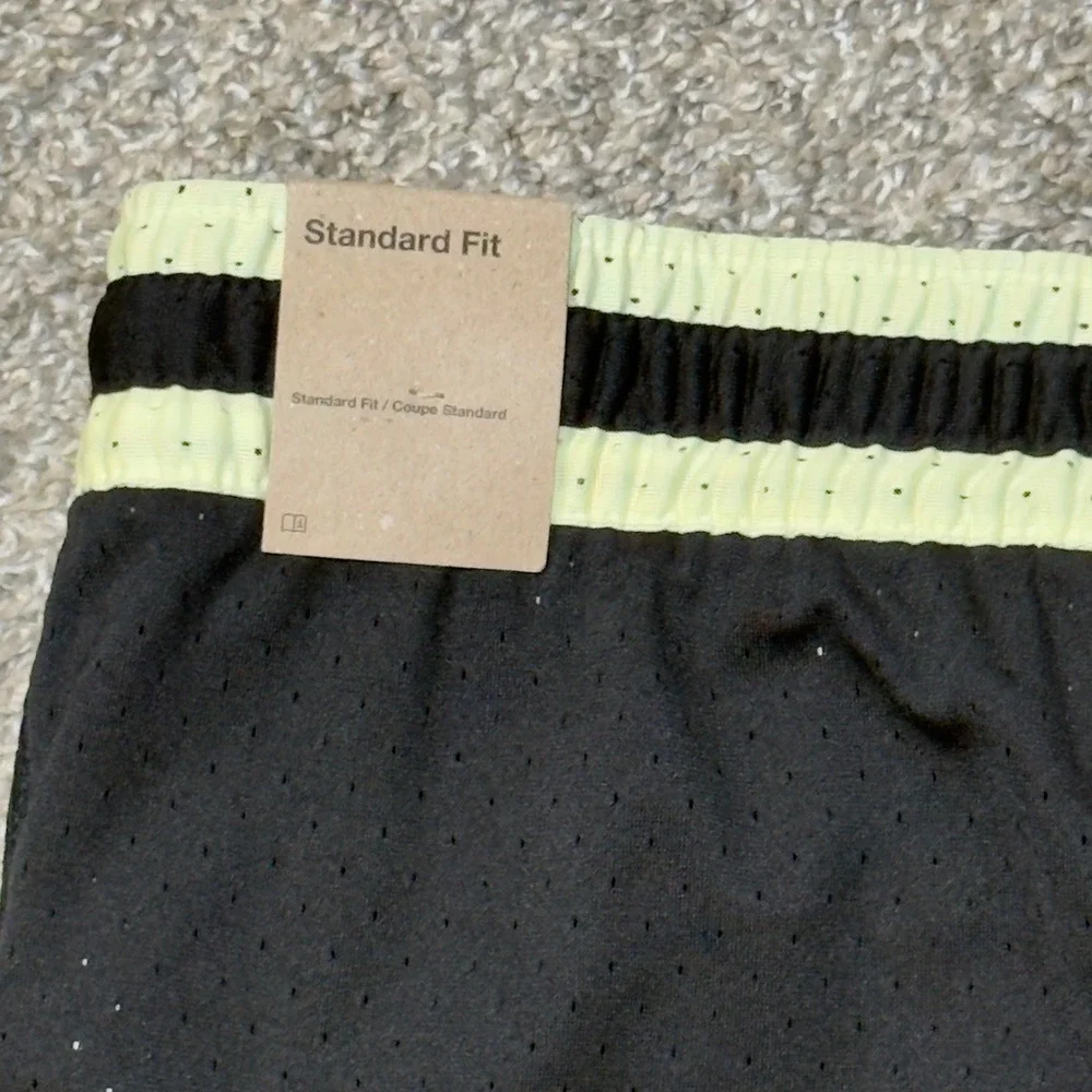 NWT Jordan Mens Dri-FIT Diamond Basketball Shorts Black Lime Glow IF5832-010 3XL